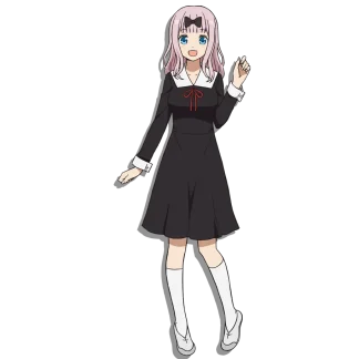 Love is War character artwork reference for a custom anime cutout