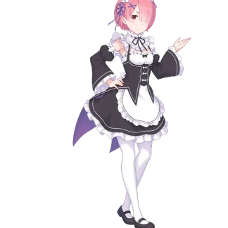 Ram artwork reference for a custom Re:Zero anime cutout