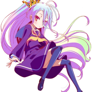 Shiro artwork reference for a custom No Game No Life anime standee