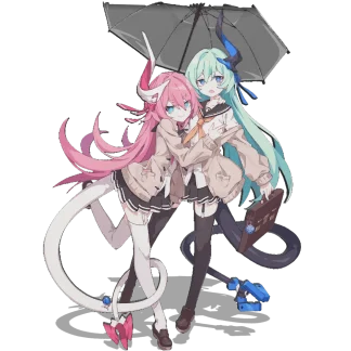 Character artwork reference for a custom life-size anime cutout